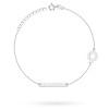 Srebrna bransoletka blaszka belka ring Supreni grawer  BG247-925-S marko
