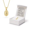 Srebrny pozłacany łańcuszek z Cudownym Medalikiem Matka Boska D210-925-Z-L044-45 marko