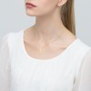 Pozłacany naszyjnik z belką łańcuszek rolo N695-925-Z marko