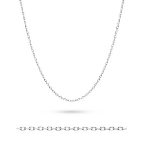 Łańcuszek z białego złota ankier diamentowany pr.585
