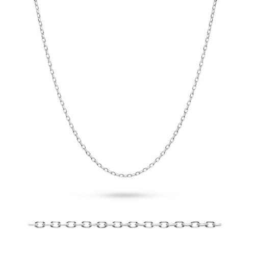 Łańcuszek z białego złota ankier diamentowany pr.585