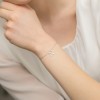 Srebrna bransoletka literka na łańcuszku N Imiona B1007-925-S-N marko