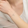 Srebrna bransoletka literka na łańcuszku U Imiona B1007-925-S-U marko