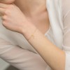 Pozłacana bransoletka literka na łańcuszku P Imiona B1007-925-Z-P marko