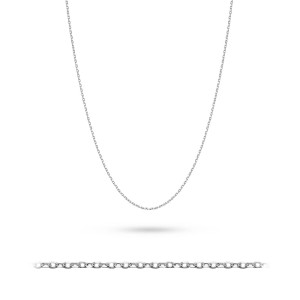 Krótki srebrny łańcuszek choker ankier