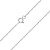 Krótki srebrny łańcuszek choker ankier  L028-925 marko