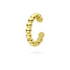 Pozłacany kolczyk kółko nausznica nakładka fake piercing kuleczki K1114-925-Z marko