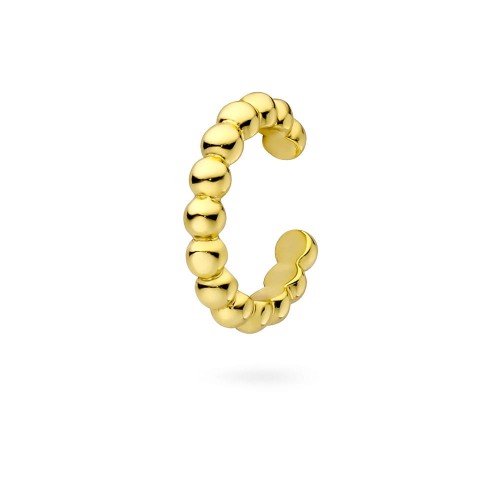 Pozłacany kolczyk kółko nausznica nakładka fake piercing kuleczki K1114-925-Z marko