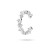 Srebrny kolczyk kółko nausznica nakładka fake piercing cyrkonie falka K1177-925-S marko