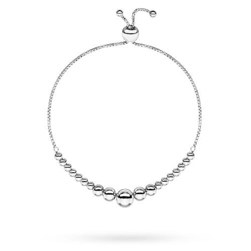 Srebrna bransoletka z kuleczek Charms