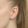 Srebrne kolczyki nausznice z cyrkoniami ear crawler Soledo K1174-925-S marko