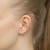 Pozłacany kolczyk podwójne kółko nausznica nakładka fake piercing K1176-925-Z marko