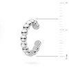 Srebrny kolczyk kółko nausznica nakładka fake piercing kuleczki 
 K1114-925-S marko
