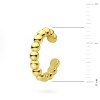 Pozłacany kolczyk kółko nausznica nakładka fake piercing kuleczki K1114-925-Z marko