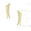 Pozłacane kolczyki nausznice z cyrkoniami ear crawler Soledo K1174-925-Z marko