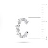 Srebrny kolczyk kółko nausznica nakładka fake piercing cyrkonie falka K1177-925-S marko