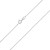 Srebrny łańcuszek 38cm rolo próba 925