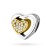 Srebrna zawieszka wisiorek Charms dwa serca cyrkonie Z586-925-ZS marko
