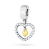 Srebrna zawieszka wisiorek Charms serce w sercu Z583-925-S marko