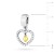 Srebrna zawieszka wisiorek Charms serce w sercu Z583-925-S marko