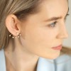 Pozłacane nausznice dwuczęściowe kolczyki multi gwiazdki ear jacket Supreni K253-925-Z marko