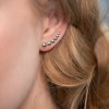 Srebrne kolczyki nausznice kuleczki ear crawlers konturówki Supreni K506-925 MARKO