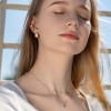 Pozłacany kolczyk szerokie kółko nausznica nakładka fake piercing K1178-925-Z marko