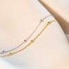 Srebrny naszyjnik łańcuszek choker z kuleczkami Supreni N490-925-S marko