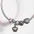 Srebrna zawieszka wisiorek Charms serce kwiatki Z111-925 marko