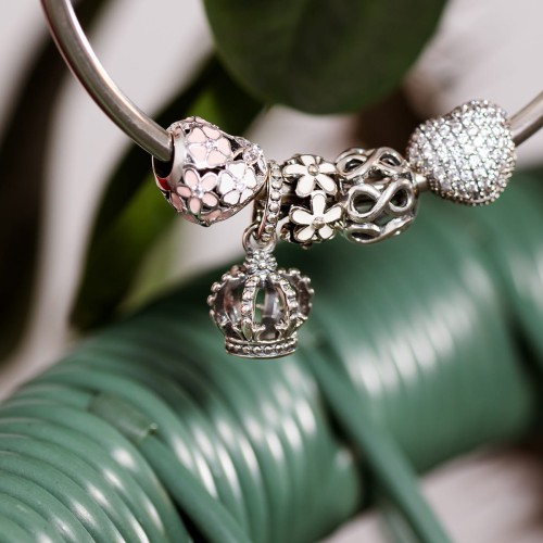 Srebrna zawieszka wisiorek Charms serce klips hamulec Z114-925-S marko