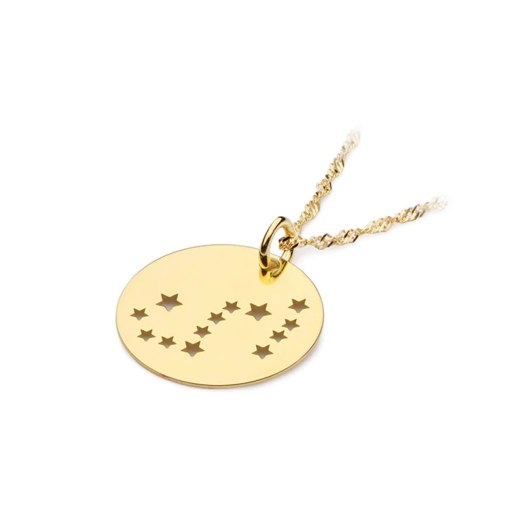 Pozłacana zawieszka wisiorek konstelacja gwiazdozbiór znak zodiaku Skorpion Z419-925-Z-SKORPION marko