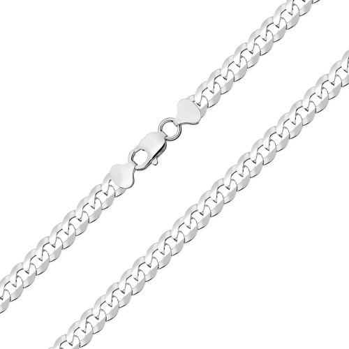 Srebrny łańcuszek męski Pancerka 11mm 55cm szeroki łańcuch 925 L239-925 marko