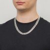 Srebrny łańcuszek męski Pancerka 11mm 55cm szeroki łańcuch 925 L239-925 marko