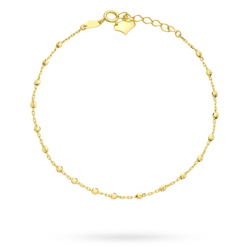 Złota bransoletka z kuleczkami serce Supreni B-GW-129-585 marko