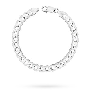 Srebrna bransoletka męska 8mm Pancerka pr.925 bransoleta