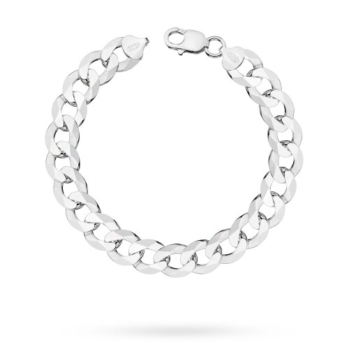 Srebrna bransoletka męska 11mm szeroki łańcuch Pancerka 19cm bransoleta B983-925-19 marko