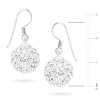 Srebrne kolczyki błyszczące kule shamballa Swarovski 12mm Soledo K1201-925 marko
