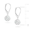 Srebrne kolczyki błyszczące kule shamballa Swarovski 8mm Soledo K1203-925 marko
