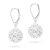 Srebrne kolczyki błyszczące kule shamballa Swarovski 12mm Soledo
