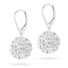Srebrne kolczyki błyszczące kule shamballa Swarovski 14mm Soledo  K1206-925 marko