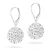 Srebrne kolczyki błyszczące kule shamballa Swarovski 14mm Soledo  K1206-925 marko