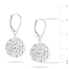 Srebrne kolczyki błyszczące kule shamballa Swarovski 14mm Soledo  K1206-925 marko