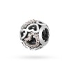 Srebrna zawieszka wisiorek Charms koralik serca cyrkonie Z584-925-S marko