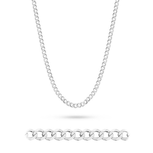 Srebrny łańcuszek męski 5,3mm Pancerka 45cm łańcuch 925 MARKO