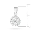 Srebrna zawieszka błyszczący koralik shamballa Swarovski 10mm Soledo Z597-925 marko