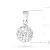 Srebrna zawieszka błyszczący koralik shamballa Swarovski 10mm Soledo Z597-925 marko