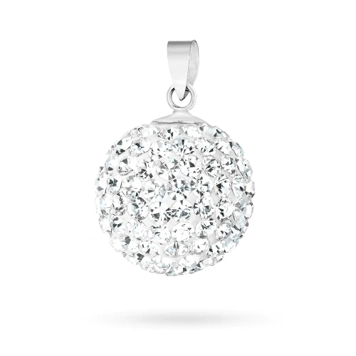 Srebrna zawieszka błyszczący koralik shamballa Swarovski 18mm Soledo Z598-925 marko