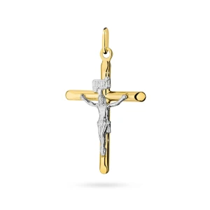 Złoty krzyżyk z Panem Jezusem 333