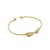 Pozłacana sztywna bransoletka bangle nieskończoność Virino B136-925-Z.jpg