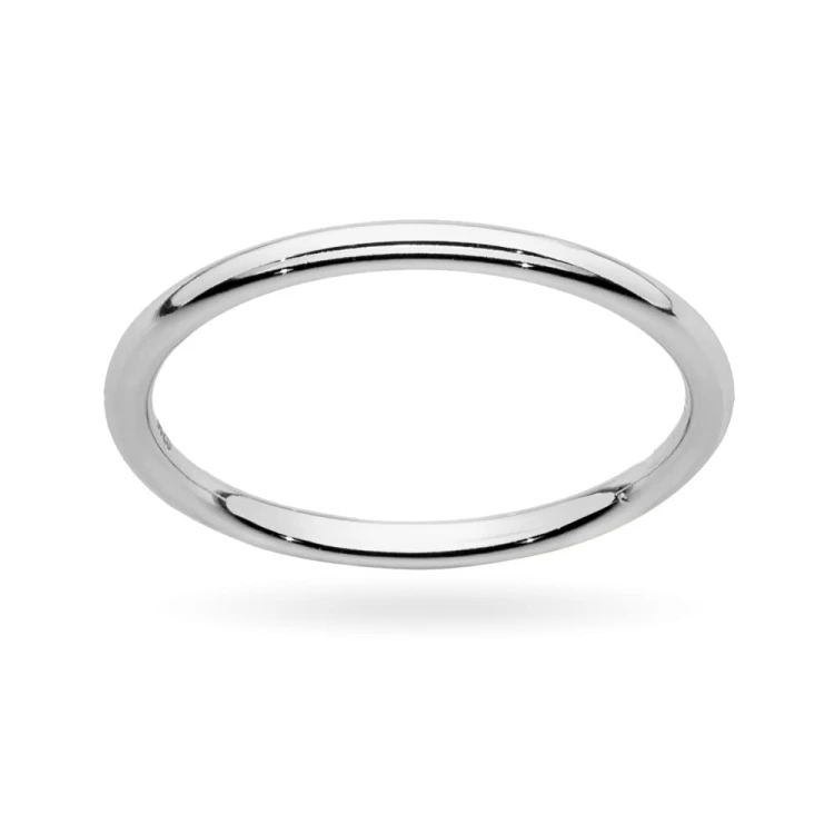 Srebrny delikatny pierścionek cienka obrączka do noszenia po kilka Supreni JP049-925-S marko